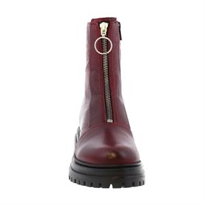 Carl Scarpa Savita Bordeaux Leather Zip Front Ankle Boots